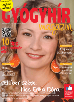 2013. október - Gyógyhír Magazin