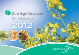 Termékkatalógus - Dow AgroSciences