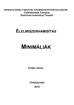 MINIMÁLIÁK - Műszaki és Társadalomtudományi Kar, Csíkszereda