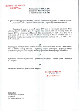 ZARZĄDZENIE Nr 2/2012 Burmistrza Miasta Pasym z