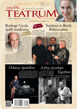 2013. október - Magyar Teátrum Online