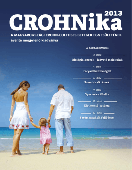 évente megjelenő kiadványa - Magyarországi Crohn