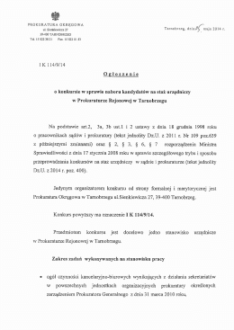 Ap I K 113/2/14 - Prokuratura Apelacyjna w Rzeszowie