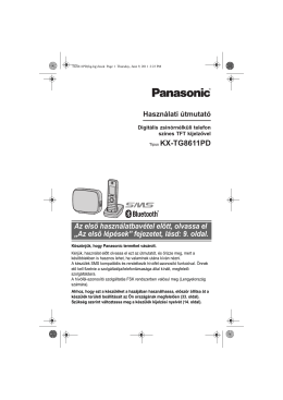 Panasonic KX-TG8611PDM használati utasítás (magyar)