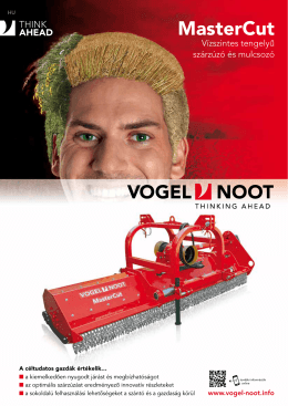 Vogel&Noot szárzúzó prospektus