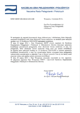 Szanowni Państwo - Serwis Informacyjny WSJO