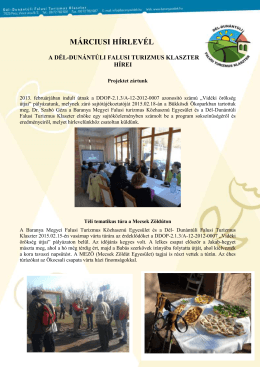 2015. március - dél-dunántúli falusi turizmus klaszter