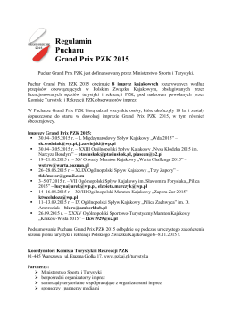 Regulamin Pucharu Grand Prix PZK 2015