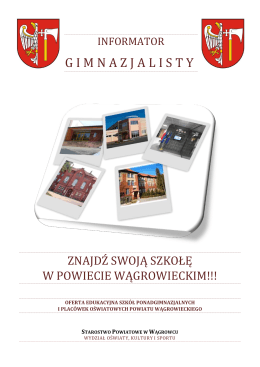 Informator - Starostwo Powiatowe w Wągrowcu