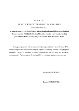 Uchwała Senatu do druku nr 863 - Senat Rzeczypospolitej Polskiej