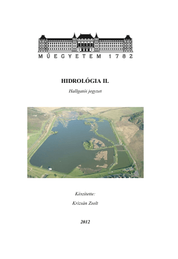 HIDROLÓGIA II.