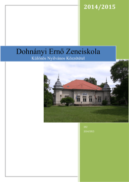 2014/2015 - Dohnányi Ernő Zeneiskola