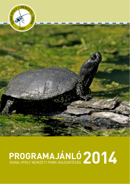 Dinpi Programajánló 2014 - Duna-Ipoly Nemzeti Park Igazgatóság