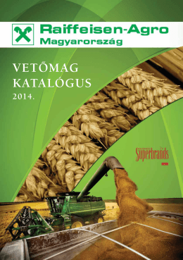 Vetőmag katalógus 2014 - Raiffeisen-Agro
