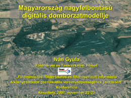 Magyarország nagyfelbontású digitális domborzatmodellje