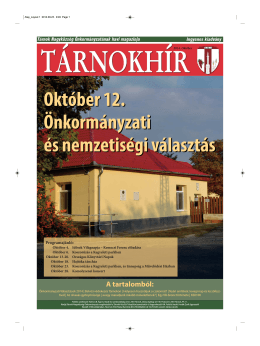 Október - Tárnokhír Online