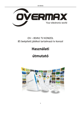 Overmax Ov-85in1 használati
