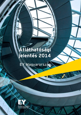 Átláthatósági jelentés 2014 - EY Magyarország