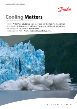 ÚJ Cooling Matters 1 2014