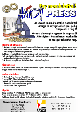 HandyPress k&eacute;zi ringlizőg&eacute;p