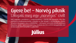 Július - Norvég Civil Támogatási Alap