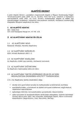 módosított alapító okirat (2013.05.26)