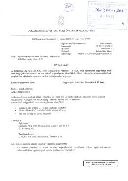 építési engedély - Pálhalmai Agrospeciál Kft.