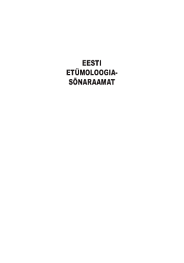 Eessõna (pdf) - Eesti Keele Instituut