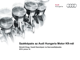 Szakképzés az Audi Hungária Motor Kft.-nél