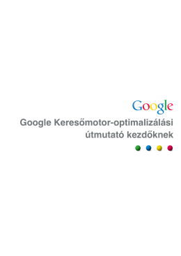 Google Keresőmotor-optimalizálási útmutató kezdőknek