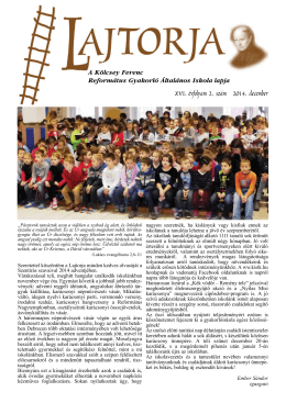 XVI. évfolyam 2. szám 2014. december