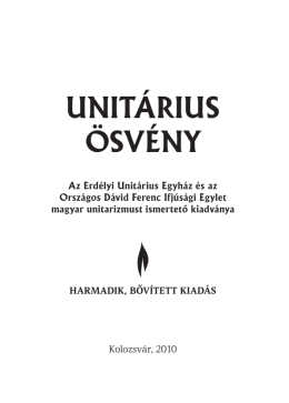 UnitáriUs ösvény - Magyar Unitárius Egyház