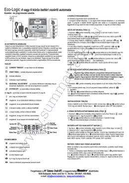 HUNTER Eco Logic vezérlő automata