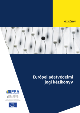 Európai adatvédelmi jogi kézikönyv