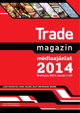 médiaajánlat - Trade magazin