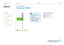 Easytemp TMR31 (PDF 1,79 MB) - E-direct