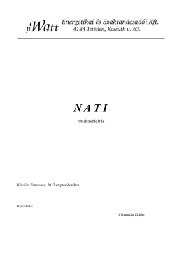 A NATI rendszer részletes leírása (HUN)
