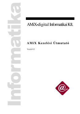 Amix Felhasználói Kézikönyv v0.3 (PDF)