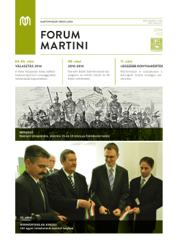 Forum Martini márciusi szám