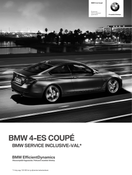 BMW 4-es Coupé ár- és felszereltség lista