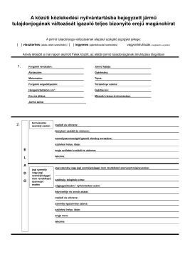 minta, .pdf formátum - Gépjármű adásvételi szerződés