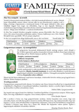 Aloe Vera testápoló - új termék Gyógynövényes