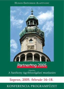 Partnering 2005 - A hatékony ügyfélszolgálati munkatárs
