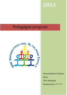 Pedagógiai program
