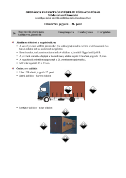 A veszélyes (ADR) áruk közúti szállításának