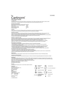 Letölthető használati utasítás - Cartinorm injekció