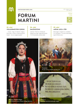 Forum Martini májusi szám