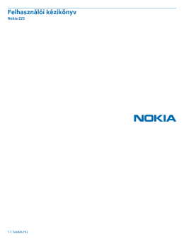 Nokia 225 - Felhasználói kézikönyv