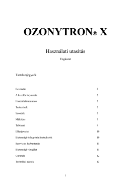 OZONYTRON® X - Dentagora.hu