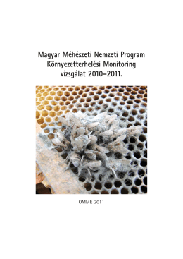 Magyar Méhészeti Nemzeti Program Környezetterhelési